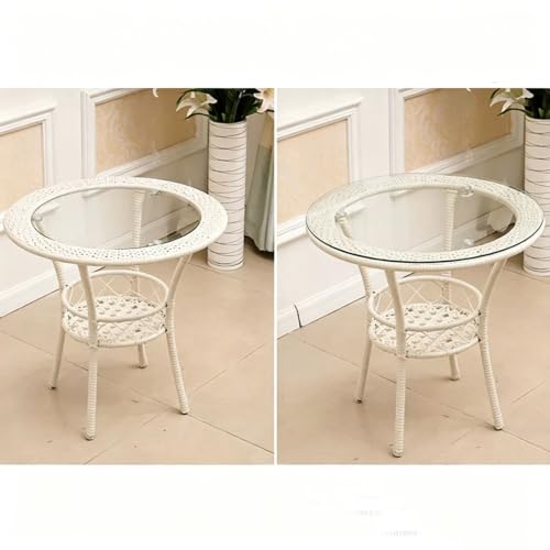 Plateau de table en verre de remplacement 65cm pour table basse de salon