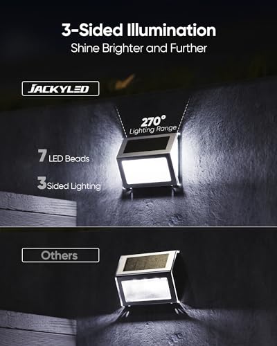 Jackyled JKC-186-01-8 7 Led Solar Step Lights thumb #1