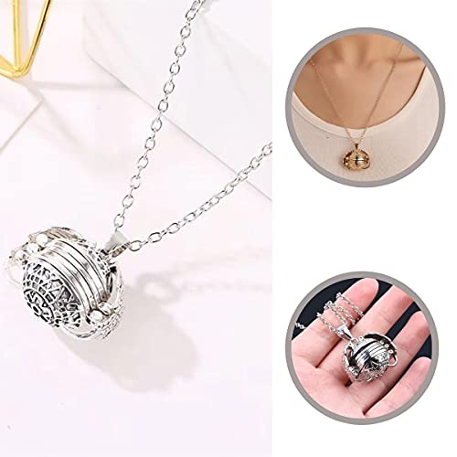 Colar Relicário Asas de Anjo 4 Fotos Medalhão