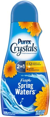 Purex Crystals In-Wash Fragrance and Scent Booster, Fresh Spring Waters, 39 Ounce