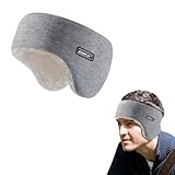 [JISON21] 耳当て 冬用 イヤーウォーマー 防寒 極暖 メンズ 伸縮性 イヤーマフ ヘッドバンド 耳あて ヘルメット 耳保護 耳マフラー 滑り止め 防風 保温 通勤通学/スポーツ/ランニング/自転車/アウトドア装備 男女兼用 ボア付き グレー