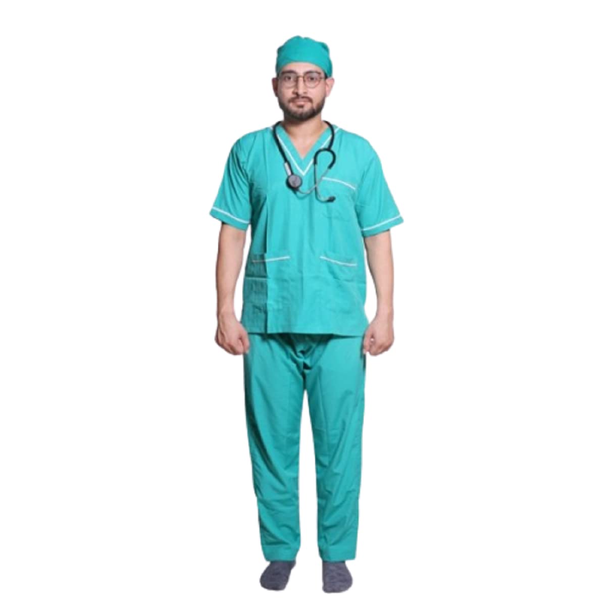 Hangerage COTTON SCRUB SUIT SET -GREEN for Men and Women (XXL)-picture-51