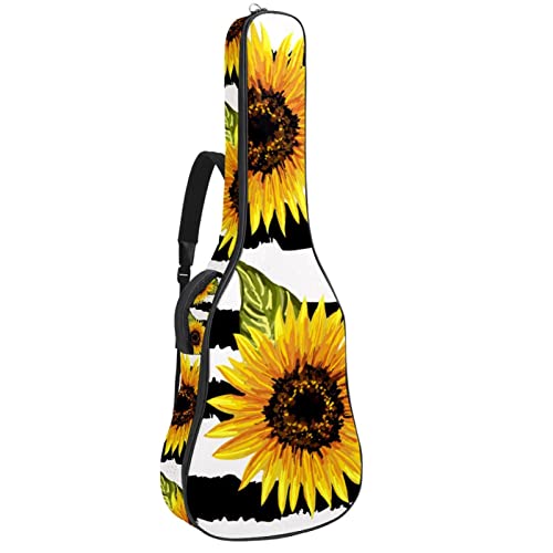 Sac à dos guitare acoustique imperméable housse guitare classique fleurs