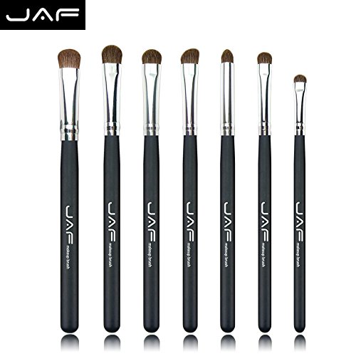 Eyeshadow Brush Set - JAF 7pcs Natural Pony Hair Eye shadow Makeup Brushes