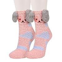 Benefeet Sox Fuzzy Fluffy 3D Animal Socks for Women Girl - Winter Warm Sleeping Plush Comfy Slipper Socks