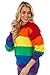 Beach Outfitters Unisex Rainbow Pride Crew Neck Sweatshirt, Rainbow, L