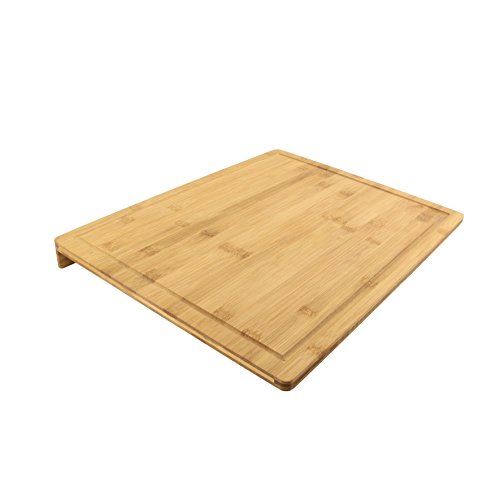 Totally Addict Kd3238 Planche À Découper avec Rebord, Bambou, Marron, 45 X 34 X 3.50 cm