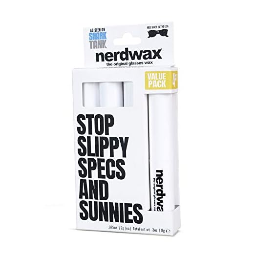 New Nerdwax Slimline Design - 4ct Value Pack | Stop Slipping Glasses as Seen on Shark Tank