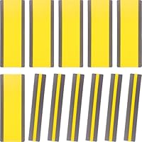 12Pcs Dyslexia Overlays Reading Tracker Bookmark Window Reading Ruler Guided Reading Highlight Strips Overlay for Kids Teacher Supply Assistant ADHD, Yellow