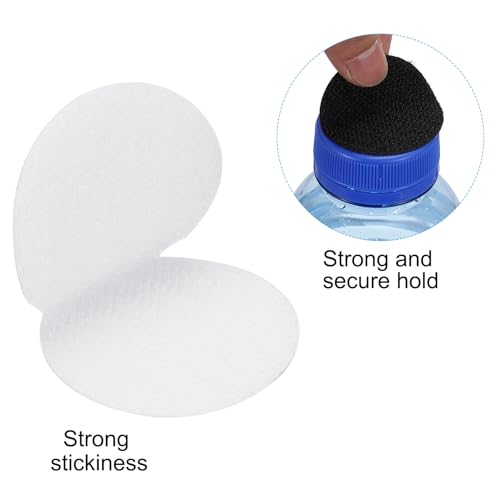 Image of PATIKIL 1.6 Inch Round Adhesive Hook and Loop Dots, 40 Pairs Circle Double Sided Sticky-Back for Home Office Crafting Car Phone Mount, White