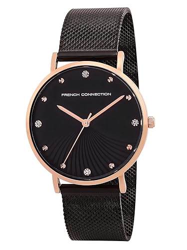 Image of French Connection Black Dial Analog Watch for Women -FCC01BM