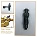 PartyKindom Motorcycle Accessories 4pcs Stainless Steel Brake Bleeder Screw Oil Drain Screw with Rubber Cap for Car