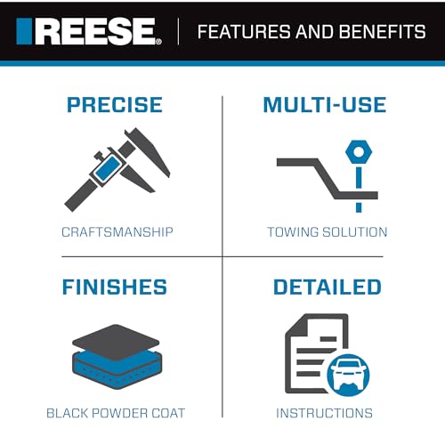 image for Reese 49912 Pro Round Bar Weight Distribution Hitch with Sway Control,