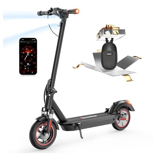 iScooter Electric Scooter for Adults, 50Miles Max Long Range, 28Mph Top Speed, Dual Suspension E Scooter with Turn Signals, Storage Bag and Double Braking Systems - i10Max