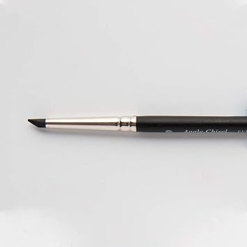 Colour Shaper Angle Chisel 0 Extra Firm Painting Shaper Brush - Black