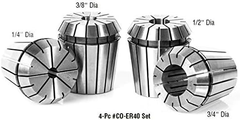 Amana Tool - 1/4 Dia Spring Collets ER40 (CO-246), Industrial Grade
