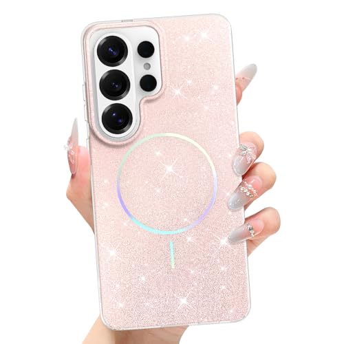 tharlet Magnetic for Samsung Galaxy S26 Ultra Case Pink Glitter Aesthetic