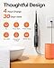Bitvae Ultrasonic Electric Toothbrushes - Electric Toothbrush for Adults and Kids, American Dental Association Accepted, Rechargeable Travel Sonic Toothbrush with 8 Heads, Black D2