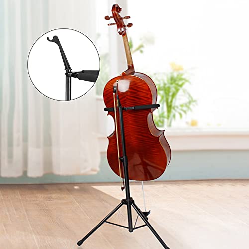 FFYUEEE Soporte De Violonchelo Vertical, Exhibición De Violonchelo De Casas/Estante De Lugar, Rendimiento De La Banda Cover