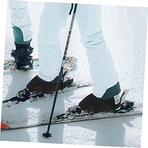1 par de fundas antiviento portátiles para calzado de esquí – protectores y cubiertas contra el frío para deportes al aire libre, para hombres y mujeres miniatura 6