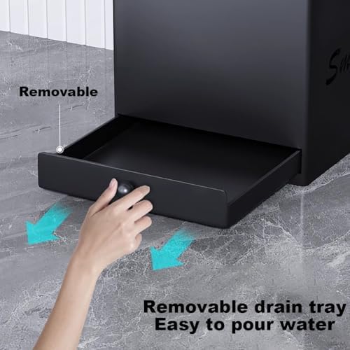 Wrought Iron Umbrella Stand with Pull-Out Water Tray, Double-Layer Storage for Small Spaces, Modern Home Organizer