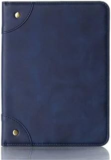 TryBest Case for New iPad Mini 6 2021,Lightweight Full Body Protective Smart Case Business Premium PU Leather Hand-Free Folio Stand Tablet Cover with Pen Holder for 2021 iPad Mini 6 8.3 inch - Blue