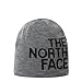 Produktbild THE NORTH FACE Herren Omkeerbaar Beanie Mütze, TNF Medium Grey Heather-TNF Black, Einheitsgröße EU
