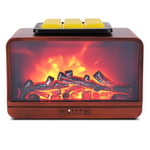 Wax Melt Warmer, Dynamic Flame Fireplace Wax Warmer Wax Melter for Scented Wax with Timer, Scentsy Wax Warmer Fragrance Oil Burner Wax Burner for Home Decor for Mama