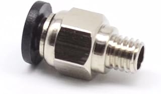 APAAZO 1 Pcs 3D Printer Pneumatic Fittings PC4-M6 Bore 4mm Compatible With 4mm PTFE Tube Connector Coupler