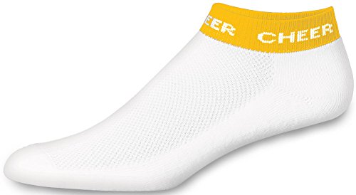 chassé Women's In-Stock Low Anklet With Cheer Stripe Socks - Adult Sizes