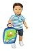 Brittany's My Blue Backpack Compatible with American Girl Boy Dolls (Logan Doll is not Included)