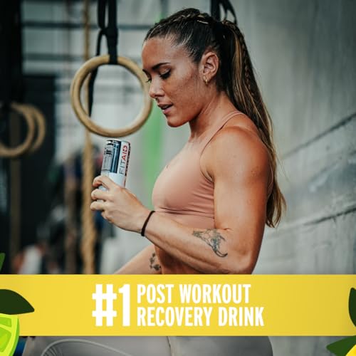 Image of FITAID Recovery Blend, Number 1 Post-Workout Recovery Drink, BCAAs, Electrolytes, Full Vitamin B Complex, Paleo, Vegan & Gluten-Free, Lightly Carbonated, 12 Fl Oz (Pack of 4)