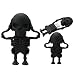Produktbild TONSEE 8GB/16GB/32GB/64GB USB 2.0 USB Neuheit Schädel Skeleton Form Flash Laufwerk Speicher Daumen Stick schieben (16GB, Schwarz)