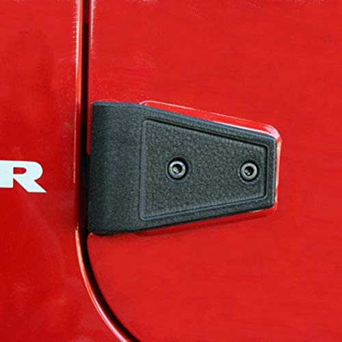 Couvre-charnière de porte Rugged Ridge 11202.04 noir texturé pour Jeep Wrangler JK 2 portes