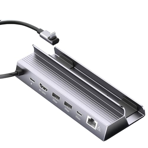 Station d'accueil Gigabit Ethernet 6 en 1 avec sortie vidéo HDTV haute fluidité