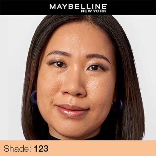 Image of Maybelline New York Fit Me Matte+Poreless Liquid Foundation, 123 (Pack of 2)