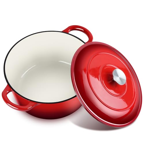 Joyfair Horno holandés de 6 cuartos (rojo)