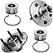 Detroit Axle - Wheel Bearing Hubs for 02-05 Ford Explorer Mercury Mountaineer Lincoln Aviator, 2002 2003 2004 2005 Wheel Bearing and Hubs Assembly Set Front and Rear Replacement