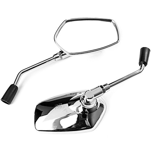 Krator Universal Chrome Motorcycle Mirrors for Suzuki Intruder Volusia VS 700 750 800