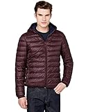  Benetton FOULI Mäntel Herren Bordeaux/Marine - DE 48 (IT 54) - Daunenjacken