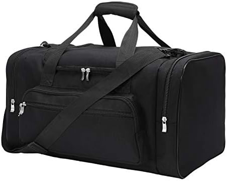 Sports Duffel Bag 20 inch for Travel Gym Black