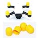 Produktbild Tineer 4 stücke Silikon Motor Schutzhülle Abdeckung staubdicht Kappe für DJI Mavic Air / Spark Drone Motoren Schutz Zubehör (Gelb)