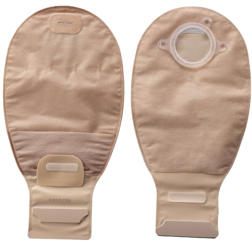 ConvaTec 416417 Natura 12 Drainable Pouch 2 Sided Comfort Panel Tail Closure Filter Tan 1-3/4 Flange Pack of 10