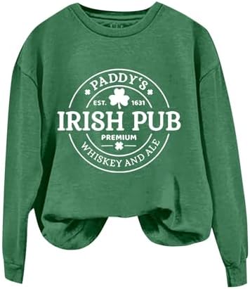 St Patricks Day Shirt Women Shamrock Clover Lucky
