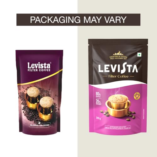 Image of LEVISTA FILTER COFFEE 80:20-200 GM POUCH