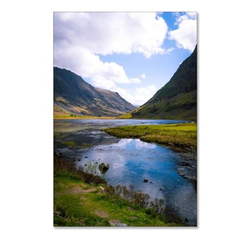 Décoration murale peinture de paysage pour grand mur vide