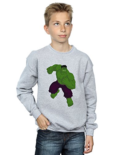 Hulk sweat-shirt simple Marvel garçon en coton chaud pour enfants