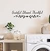 SUPERDANT Insprational Wall Stickers Grateful Blessed Thankful Wall Decals Black Heart Shape Upgraded Vinyl Art for Home Children Room Living Room Bedroom Nursery Decor #4