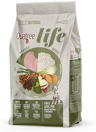 Pare de cometer erros! Como a alimentação correta do seu pet pode transformar a saúde e o humor dele. 11 Quatree Life Ração para Cães Adultos Raças Médias e Grandes 15kg