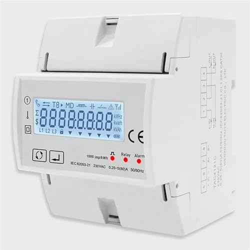 Voltmètre ampèremètre contre les surcharges 230V wattmètre TAC4121C
